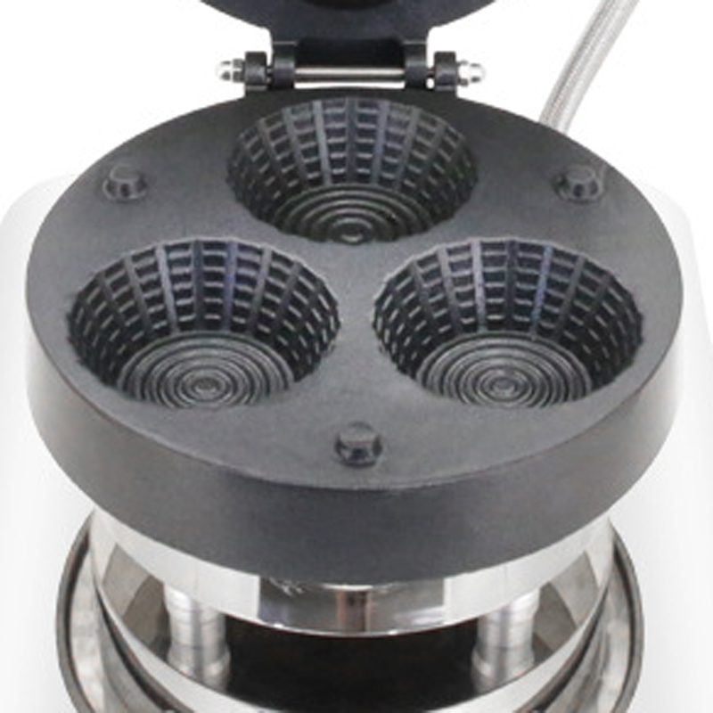 Commercial Triple-Hole Ice Cre - Mini Waffle Maker Machine ulasan dan harga