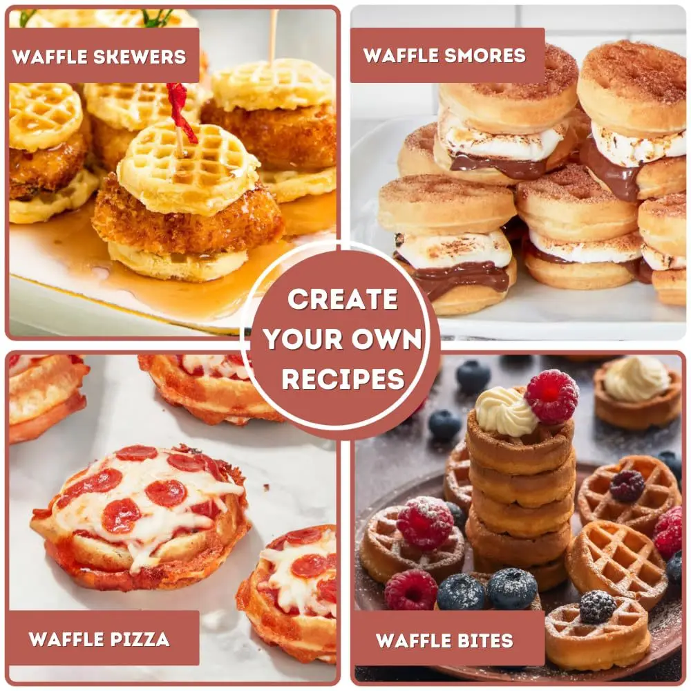 16-Hole Waffle Maker, Quick He - Mini Waffle Maker Machine ulasan dan harga