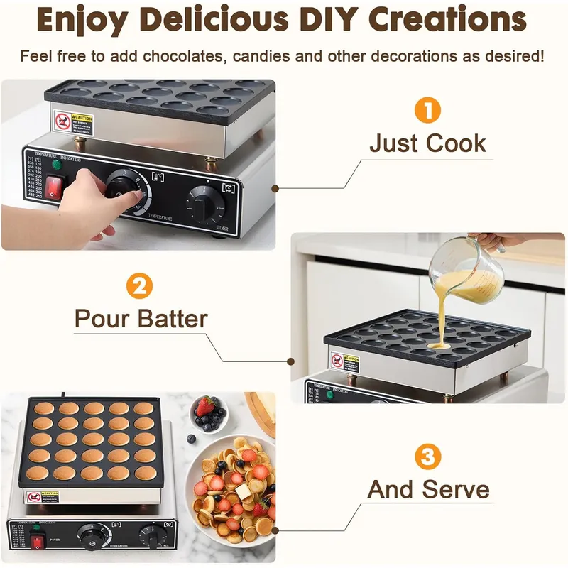 Mini Pancake Maker Commercial  - Mini Waffle Maker Machine ulasan dan harga