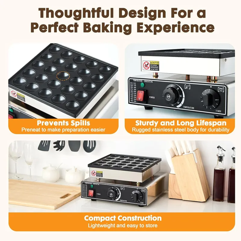 Mini Pancake Maker Commercial  - Mini Waffle Maker Machine ulasan dan harga