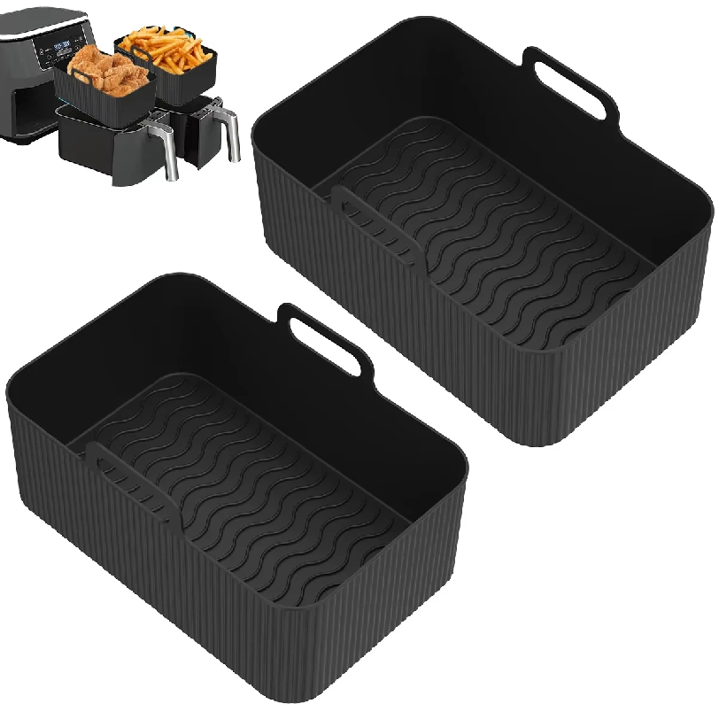 2Pcs Air Fryer Silicone Pot Ai - Air Fryer Silicone Pot Liner ulasan dan harga