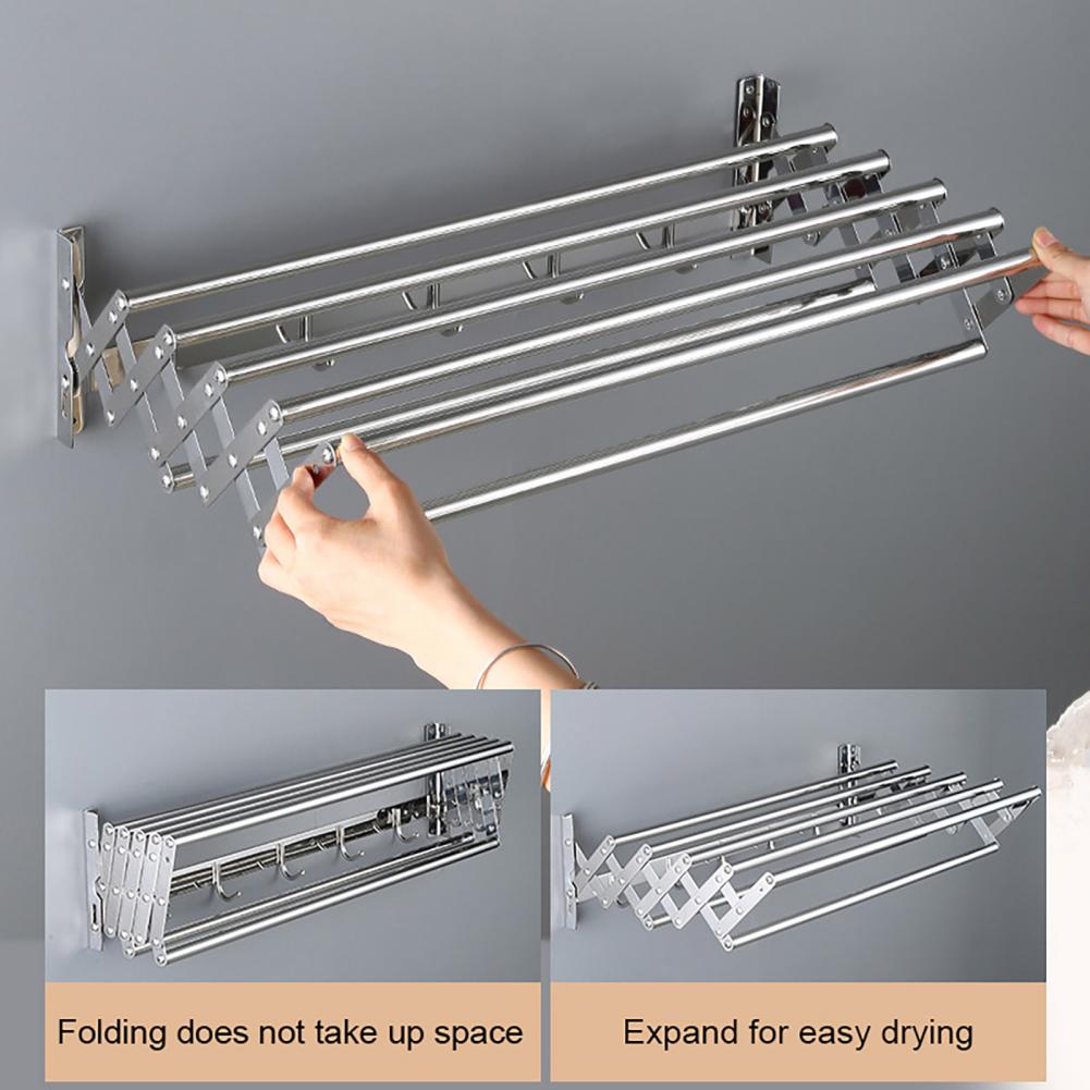 Clothes Drying Rack Wall-Mount - Laundry ulasan dan harga