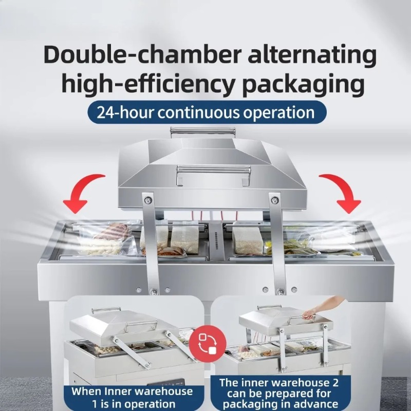 Double Chamber Vacuum Machine  - Food Vacuum Sealer Machine ulasan dan harga