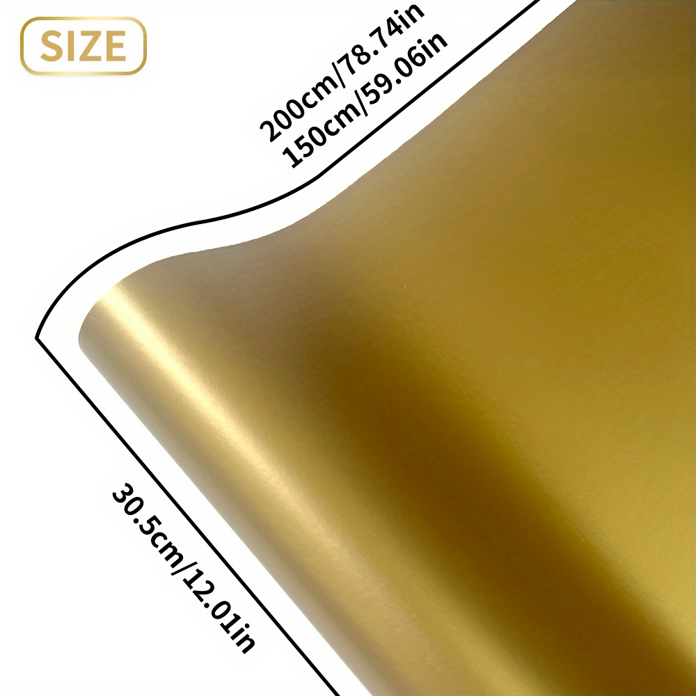 1Roll Matte Gold Vinyl Roll Pe - Home Appliances ulasan dan harga