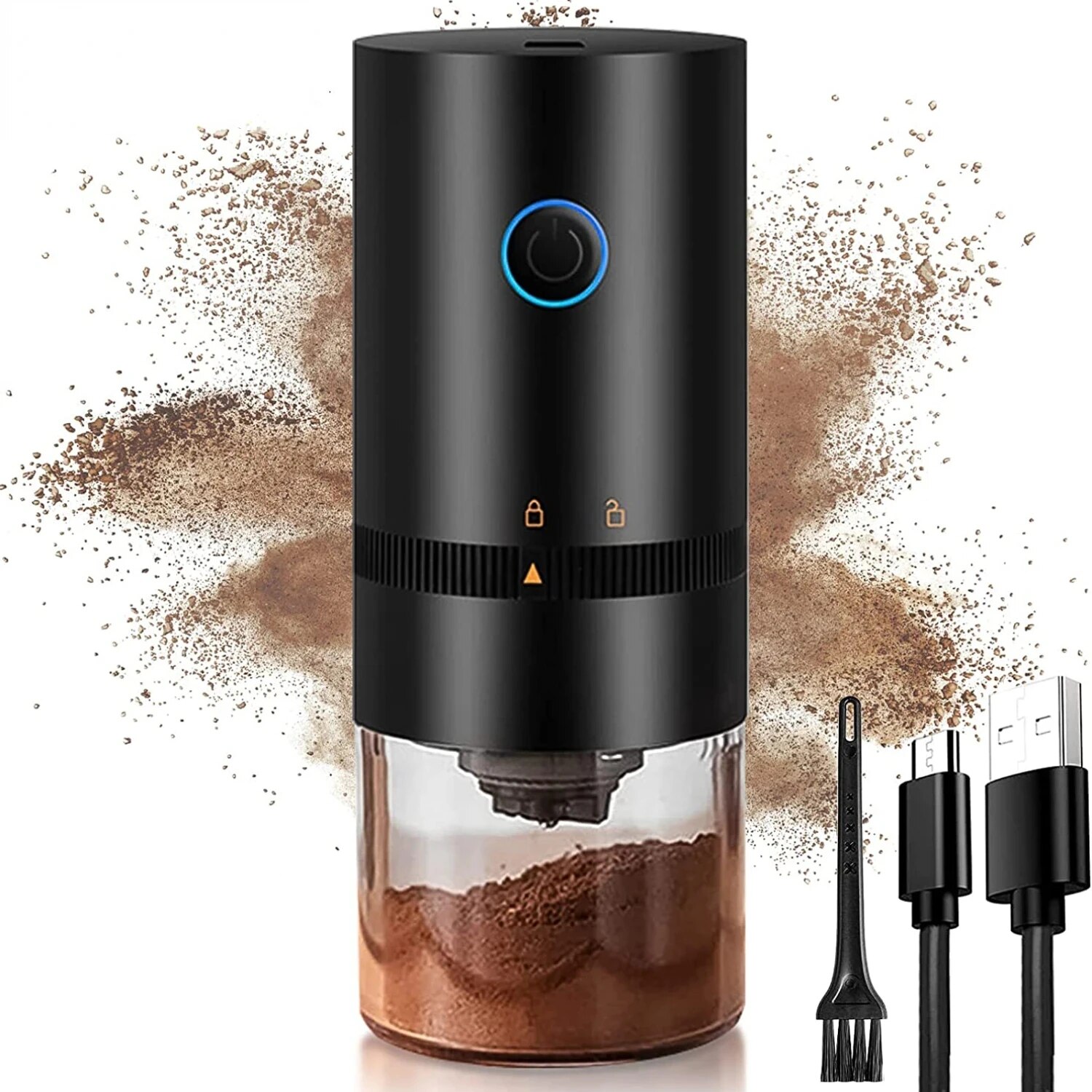 Coffee Grinder TYPE C USB Char - Coffee Bean Grinder Electric ulasan dan harga