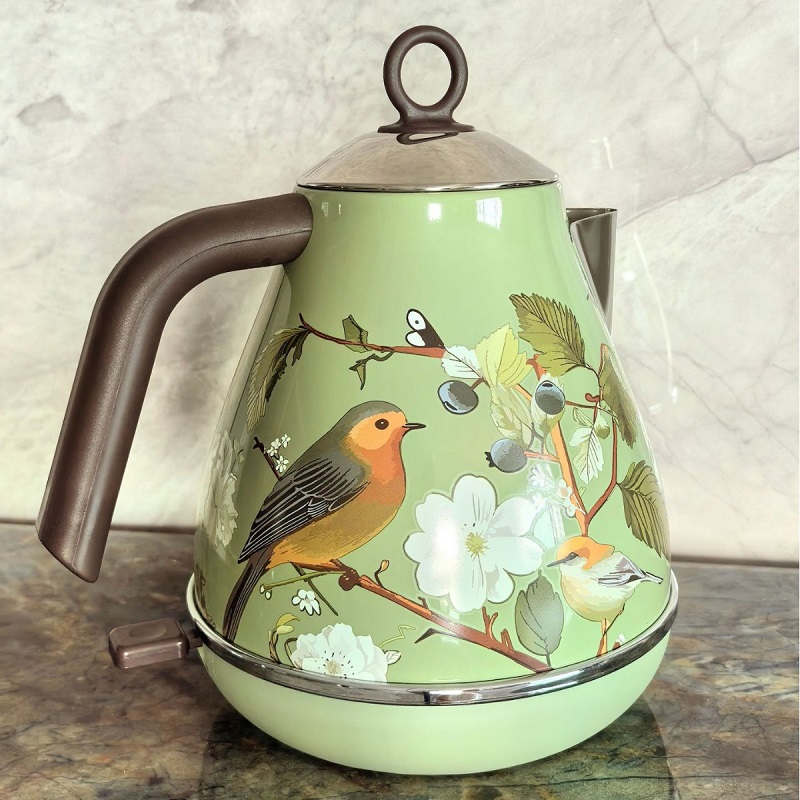 1.7L Retro Pink Floral Electri - Electric Kettle Temperature Control ulasan dan harga